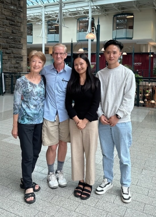 Kinley with Doug and Marion Oldenburg